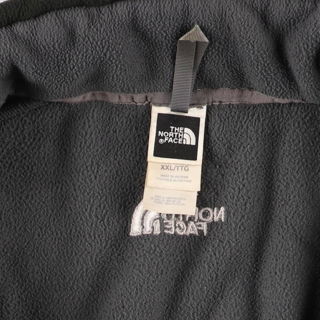 The North Face Men's XXL Fleece Jacket polyester Charcoal Vintage Second Hand