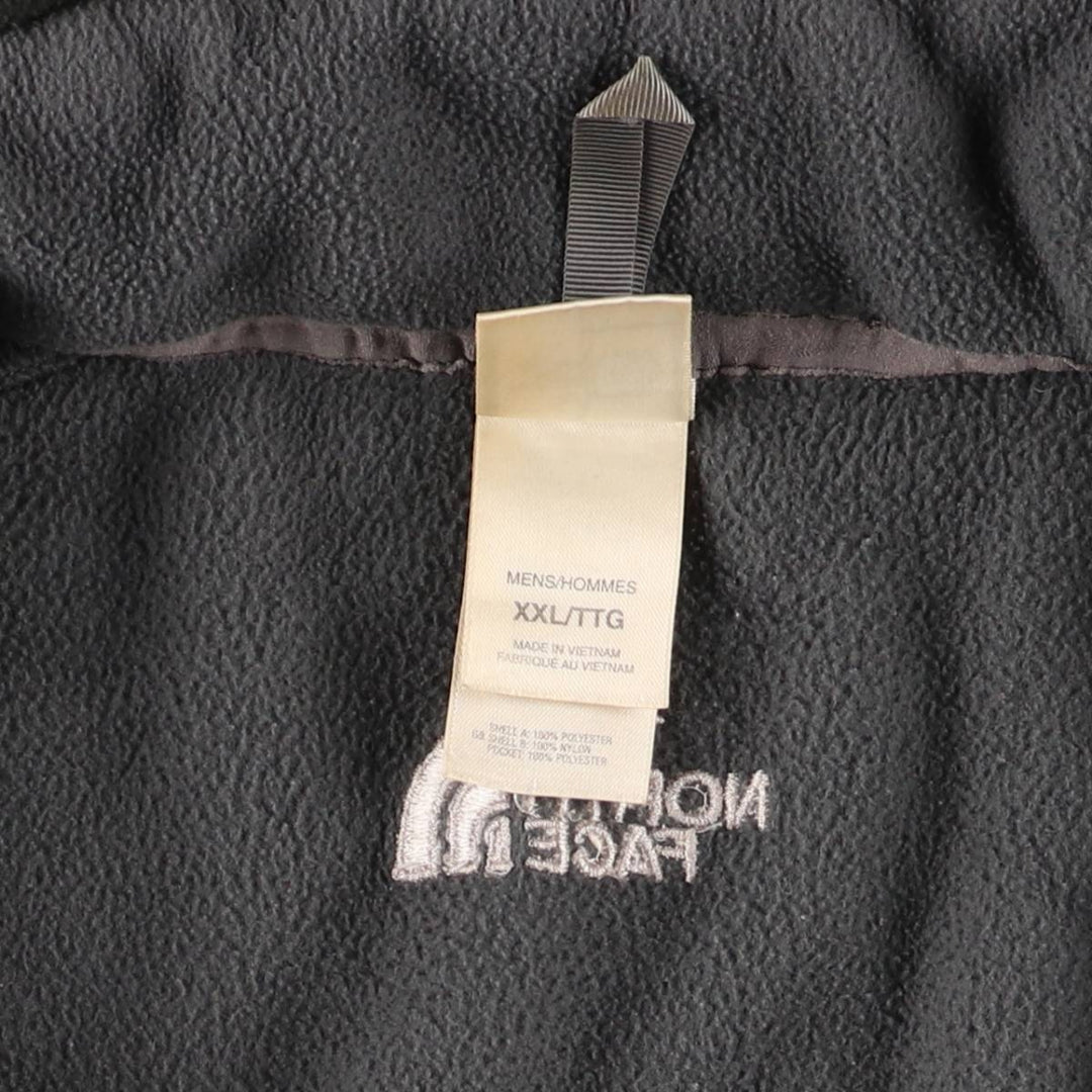 The North Face Men's XXL Fleece Jacket polyester Charcoal Vintage Second Hand