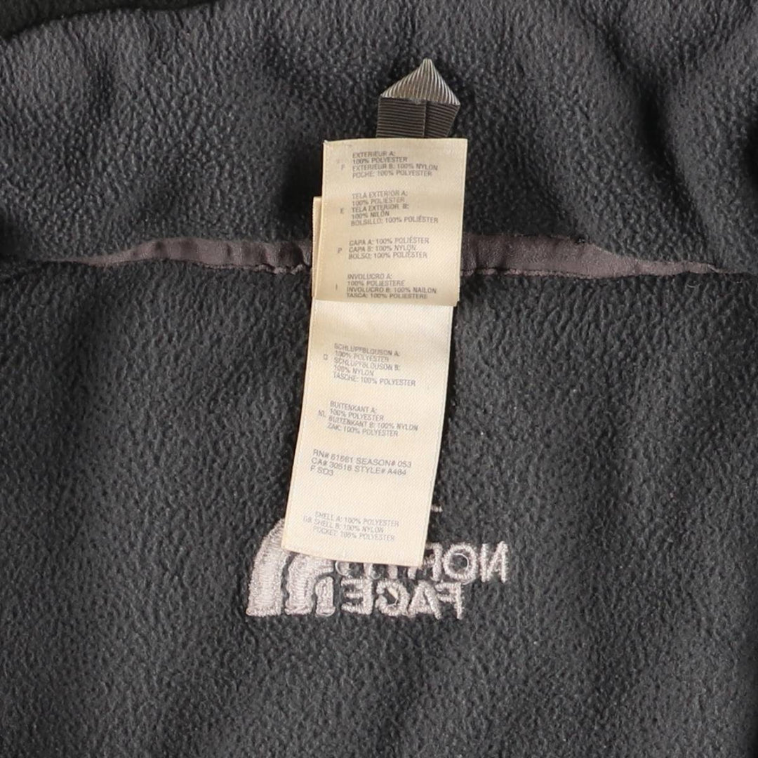 The North Face Men's XXL Fleece Jacket polyester Charcoal Vintage Second Hand