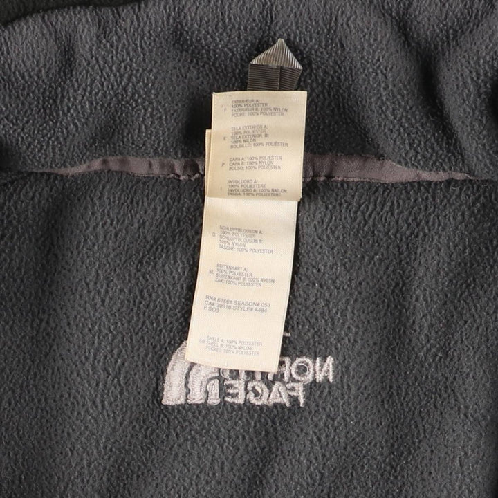 The North Face Men's XXL Fleece Jacket polyester Charcoal Vintage Second Hand
