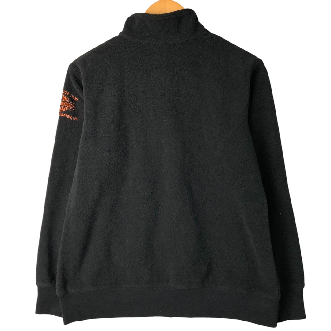 Harley-Davidson Fleece Jacket, Men's Size Small unclear black type Vintage Second Hand