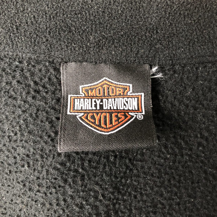 Harley-Davidson Fleece Jacket, Men's Size Small unclear black type Vintage Second Hand