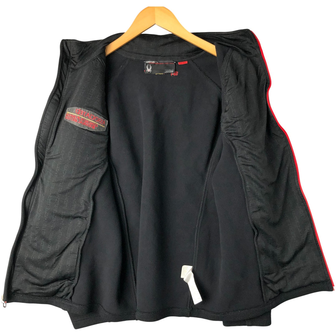 SPYDER Fleece Jacket, Men's Size L polyester black type Vintage Second Hand