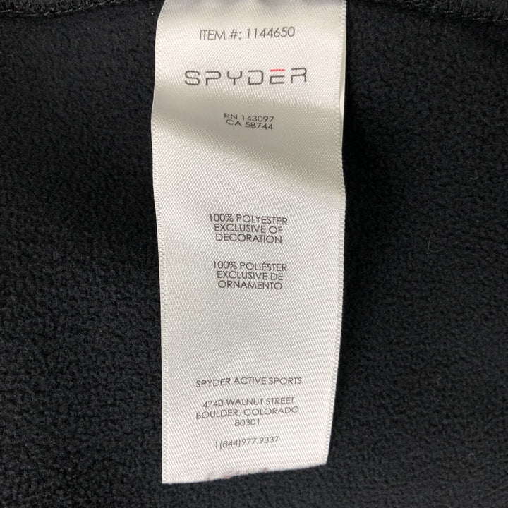 SPYDER Fleece Jacket, Men's Size L polyester black type Vintage Second Hand