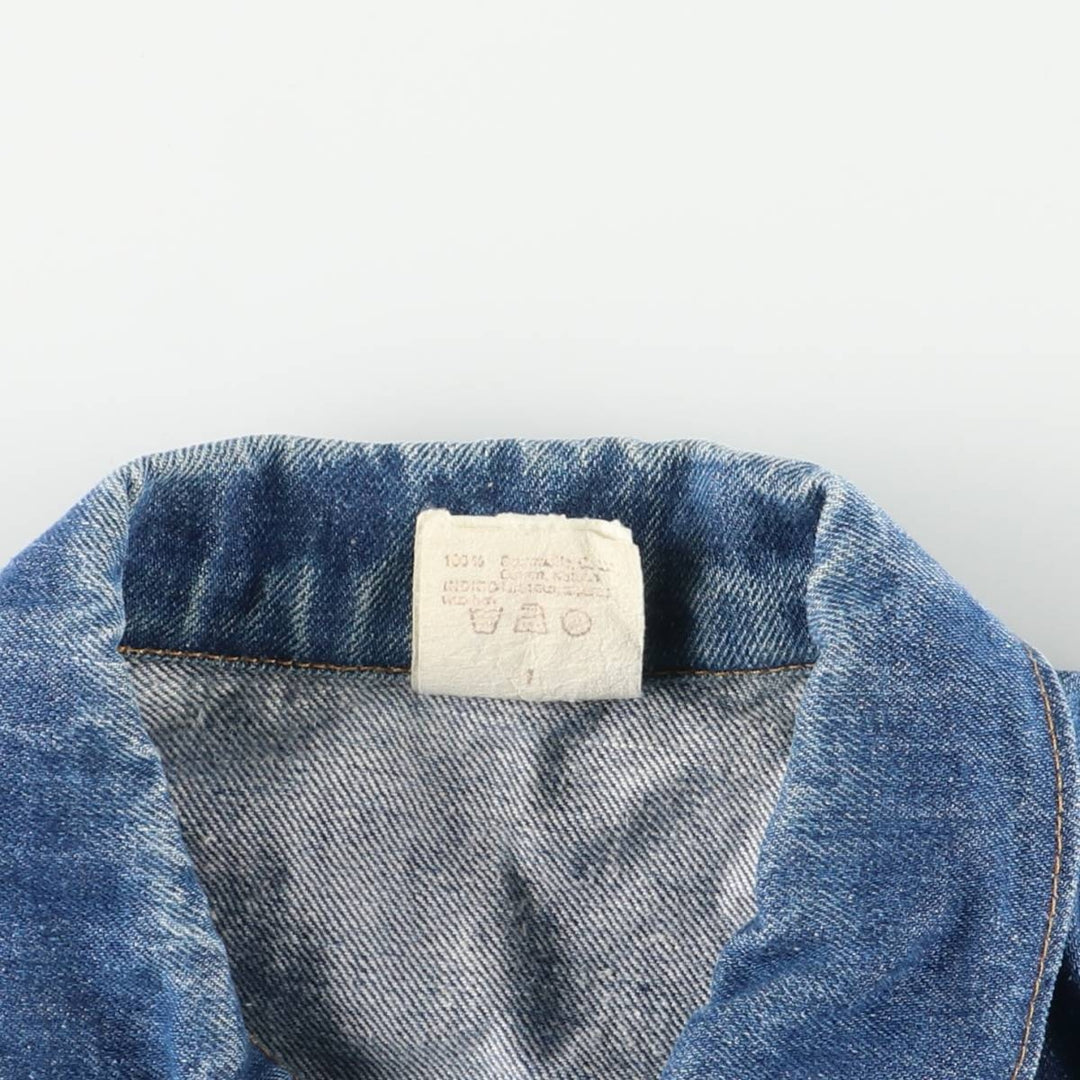 MUSTANG Eagle Pattern Denim Jacket, Men's Size Small, Vintage cotton blue type Vintage Second Hand