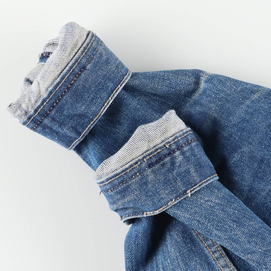 MUSTANG Eagle Pattern Denim Jacket, Men's Size Small, Vintage cotton blue type Vintage Second Hand