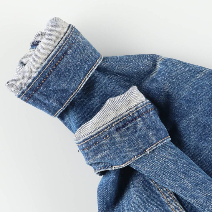 MUSTANG Eagle Pattern Denim Jacket, Men's Size Small, Vintage cotton blue type Vintage Second Hand