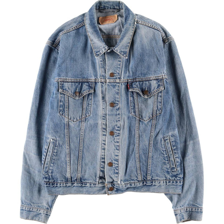 Levi's 70550-0414 Euro Model Denim Jacket, Men's Size XL cotton blue type Vintage Second Hand