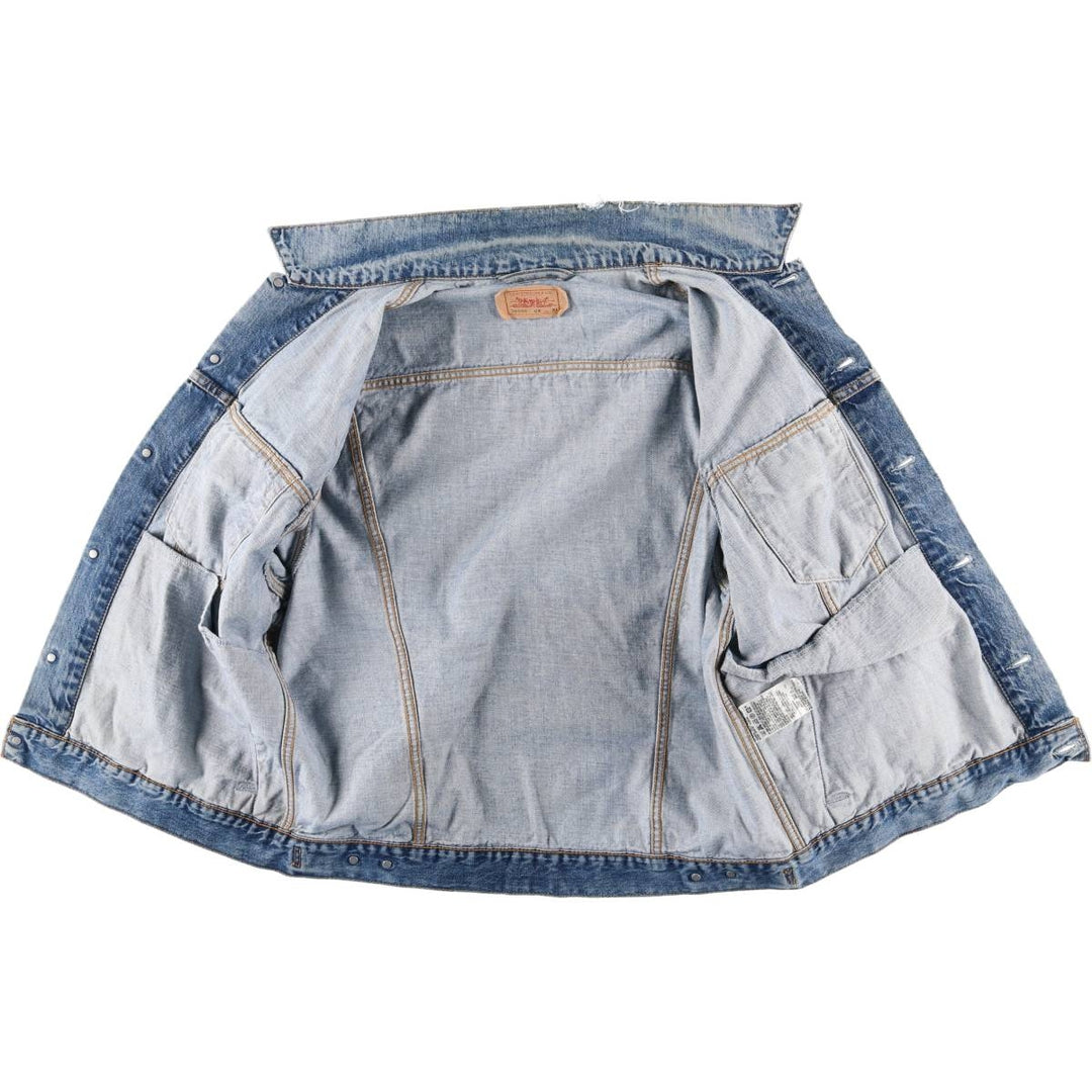 Levi's 70550-0414 Euro Model Denim Jacket, Men's Size XL cotton blue type Vintage Second Hand