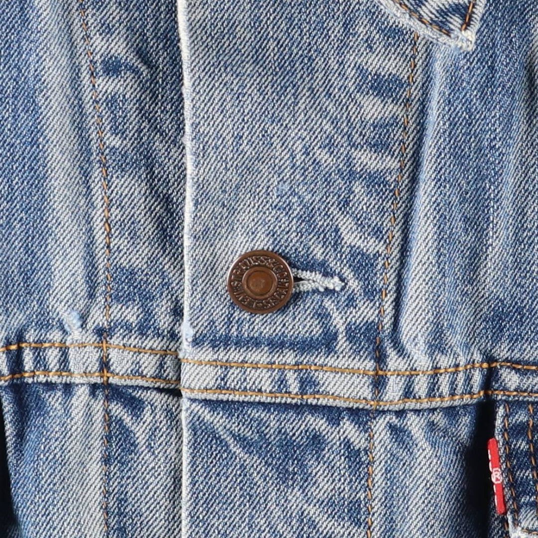 Levi's 70550-0414 Euro Model Denim Jacket, Men's Size XL cotton blue type Vintage Second Hand