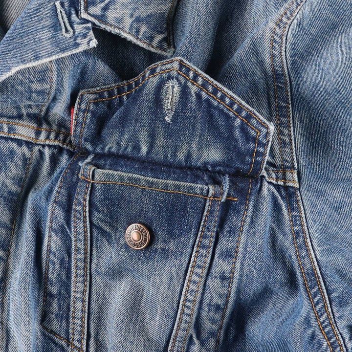 Levi's 70550-0414 Euro Model Denim Jacket, Men's Size XL cotton blue type Vintage Second Hand