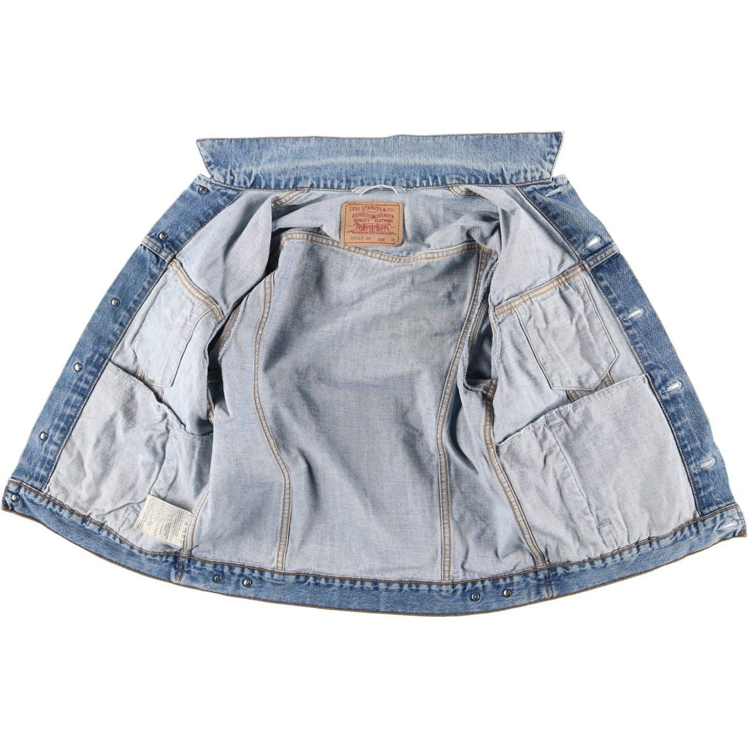 90'S Levi's 70503-0414 Denim Jacket, Men's Size Medium, Vintage cotton blue type Vintage Second Hand
