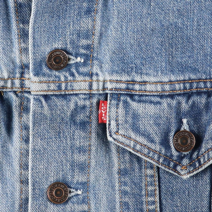 90'S Levi's 70503-0414 Denim Jacket, Men's Size Medium, Vintage cotton blue type Vintage Second Hand