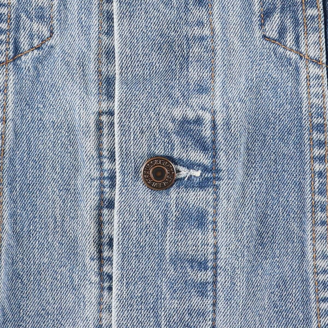 90'S Levi's 70503-0414 Denim Jacket, Men's Size Medium, Vintage cotton blue type Vintage Second Hand