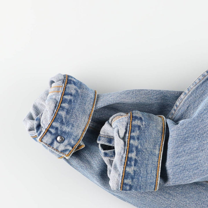90'S Levi's 70503-0414 Denim Jacket, Men's Size Medium, Vintage cotton blue type Vintage Second Hand