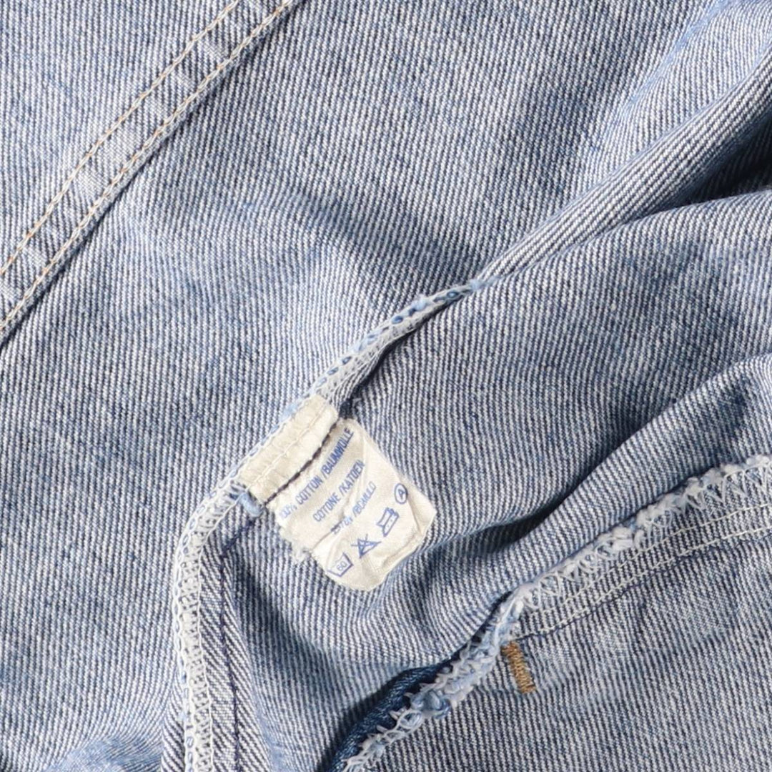 Vintage 90'S Wrangler denim jacket, men's size small cotton blue type Vintage Second Hand