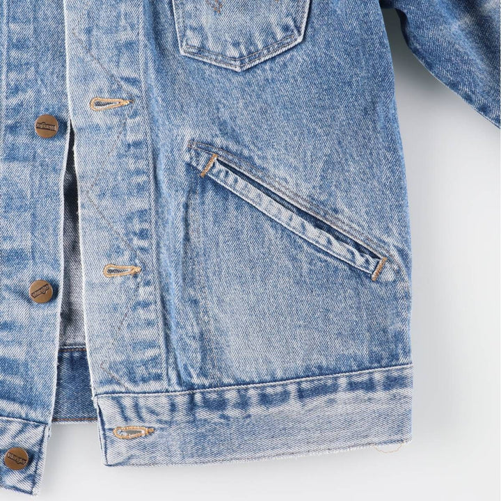Vintage 90'S Wrangler denim jacket, men's size small cotton blue type Vintage Second Hand