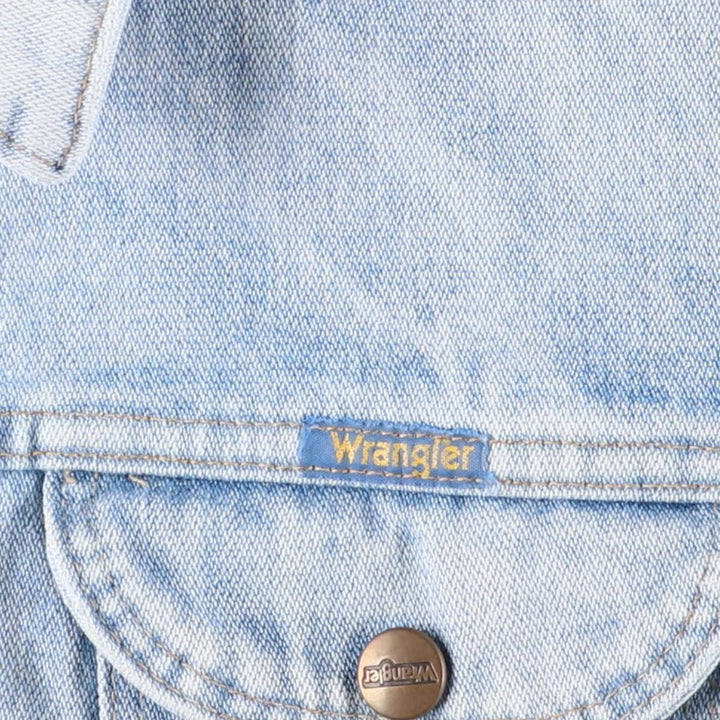 Vintage Wrangler denim jacket, size M, men's cotton blue type Vintage Second Hand