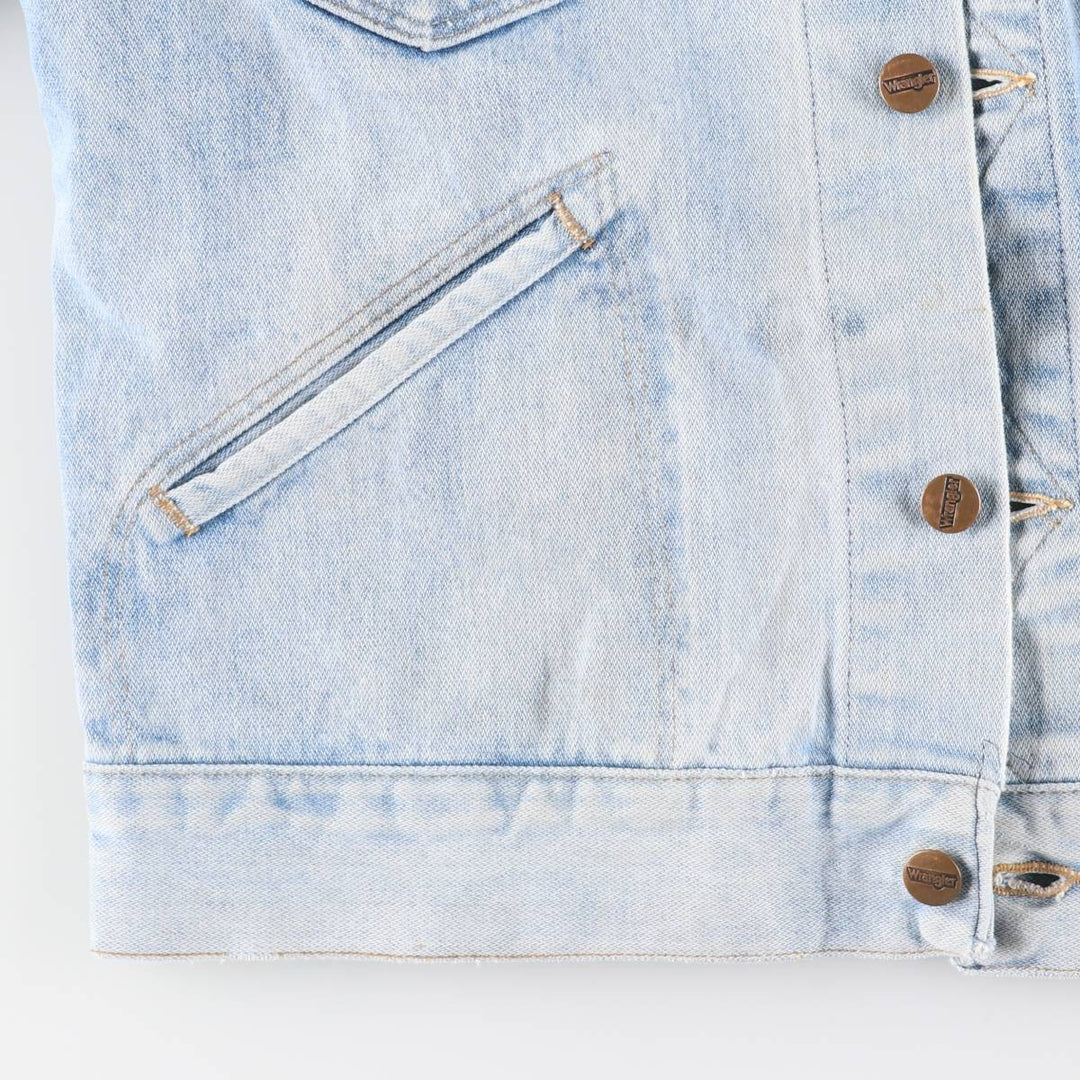 Vintage Wrangler denim jacket, size M, men's cotton blue type Vintage Second Hand
