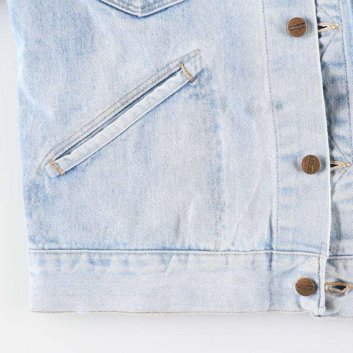 Vintage Wrangler denim jacket, size M, men's cotton blue type Vintage Second Hand