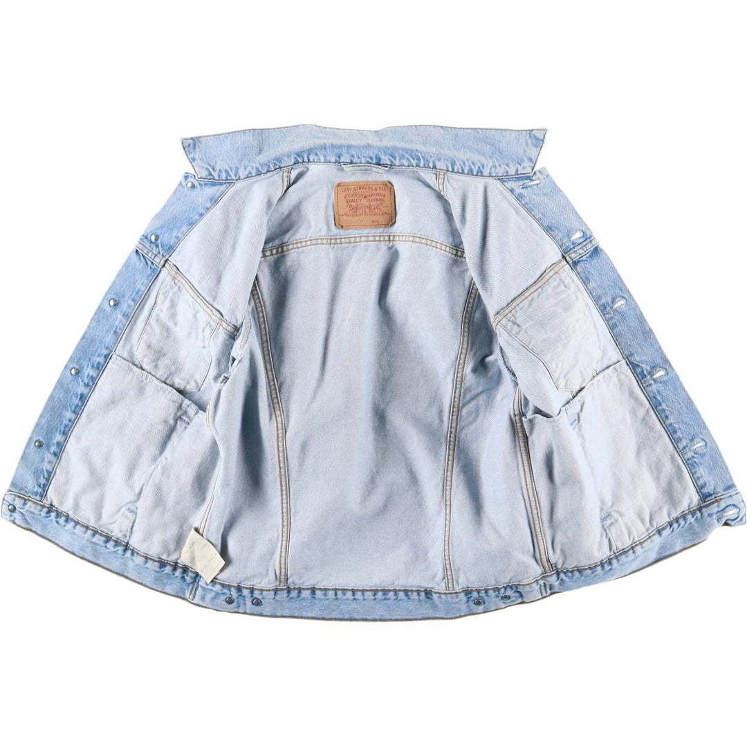 90'S Levi's 70503-0283 Denim Jacket, Men's Medium, Vintage cotton blue type Vintage Second Hand