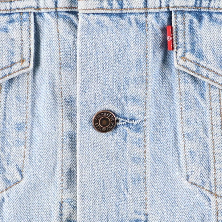 90'S Levi's 70503-0283 Denim Jacket, Men's Medium, Vintage cotton blue type Vintage Second Hand