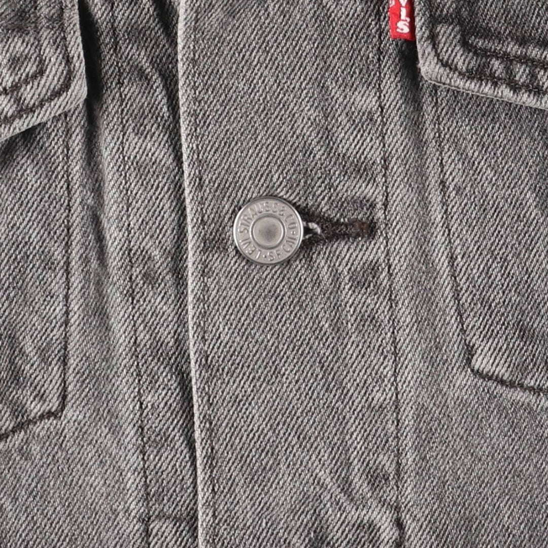 Levi's PREMIUM Yarn-Dyed Black Denim Jacket, Men's Size L cotton black type Vintage Second Hand