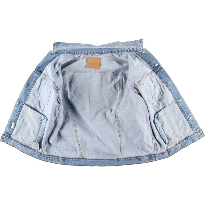 90'S Levi's 70507-0383 Denim Jacket, Made in USA, Men's Size XL, Vintage cotton blue type Vintage Second Hand