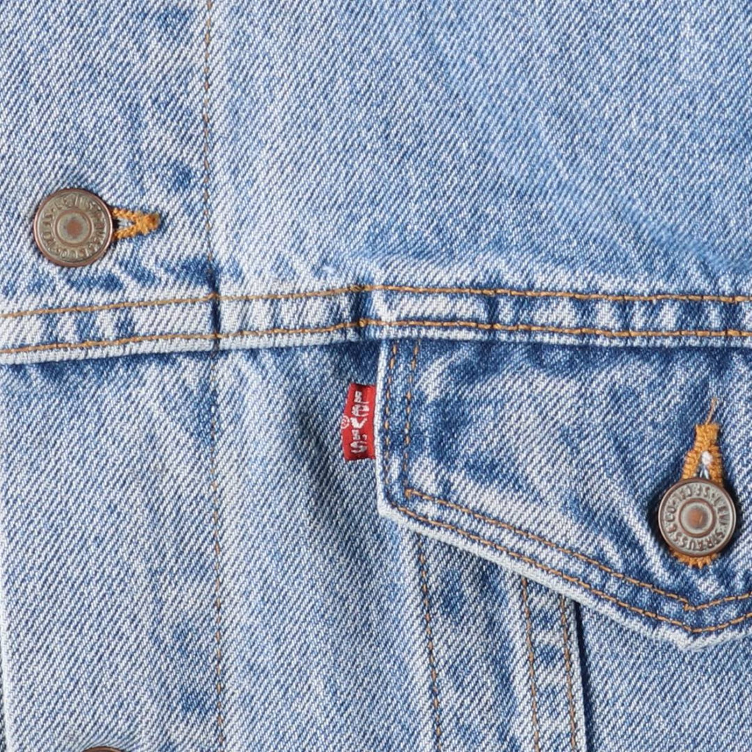 90'S Levi's 70507-0383 Denim Jacket, Made in USA, Men's Size XL, Vintage cotton blue type Vintage Second Hand