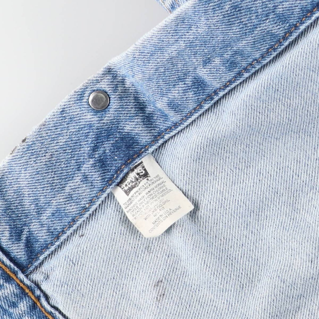 90'S Levi's 70507-0383 Denim Jacket, Made in USA, Men's Size XL, Vintage cotton blue type Vintage Second Hand