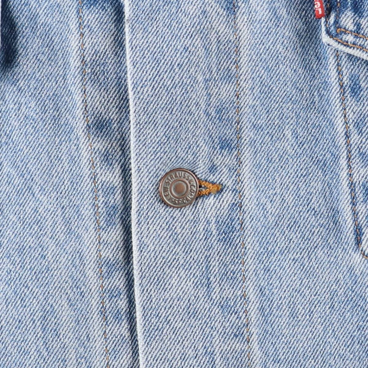 90'S Levi's 70507-0383 Denim Jacket, Made in USA, Men's Size XL, Vintage cotton blue type Vintage Second Hand