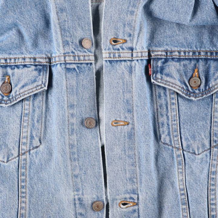 90'S Levi's 70507-0383 Denim Jacket, Made in USA, Men's Size XL, Vintage cotton blue type Vintage Second Hand