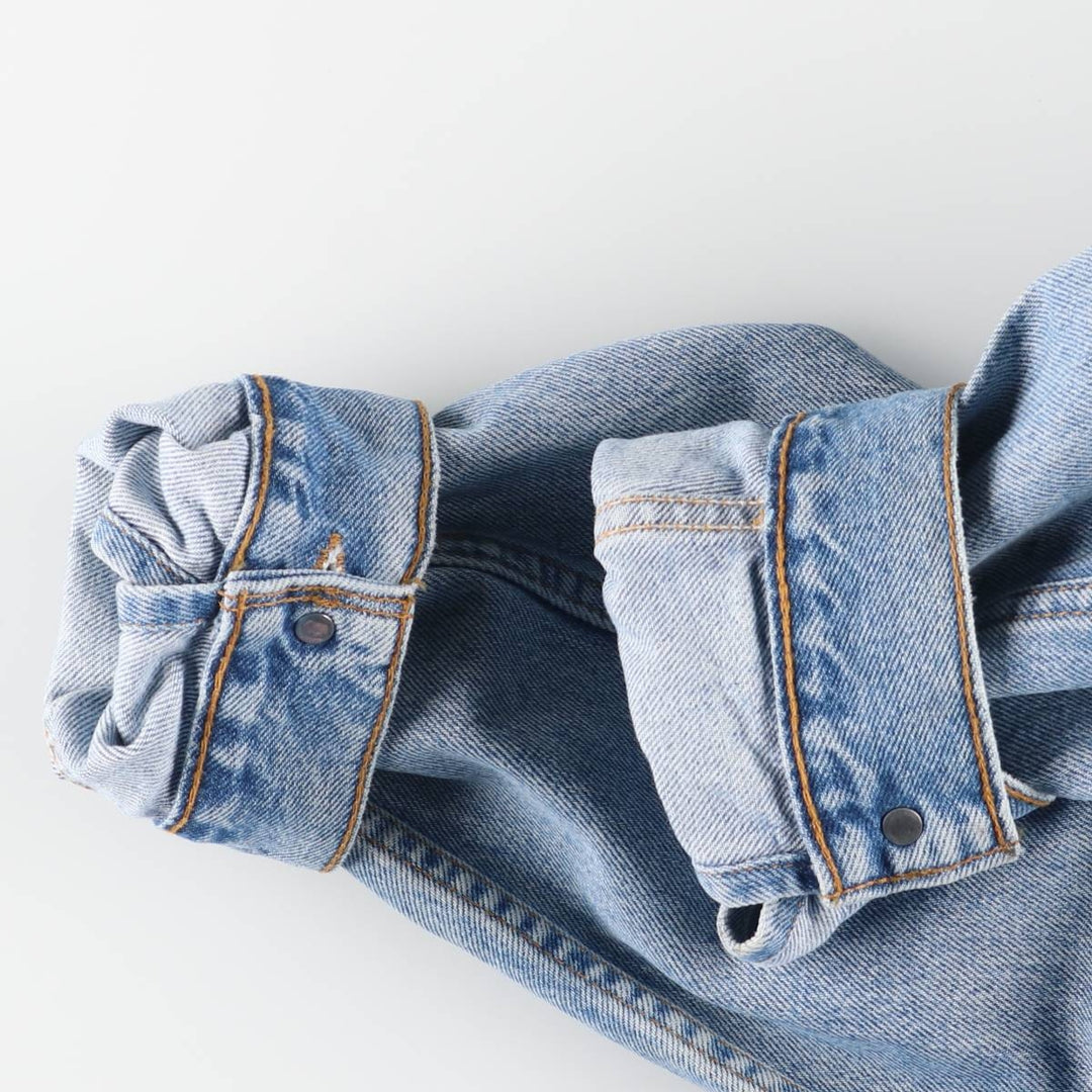 90'S Levi's 70507-0383 Denim Jacket, Made in USA, Men's Size XL, Vintage cotton blue type Vintage Second Hand