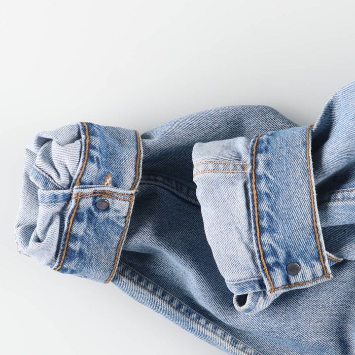 90'S Levi's 70507-0383 Denim Jacket, Made in USA, Men's Size XL, Vintage cotton blue type Vintage Second Hand