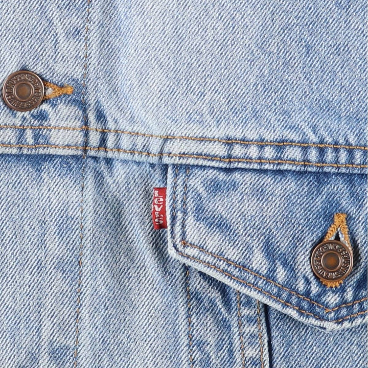90'S Levi's 70507-0389 denim jacket, denim jacket, made in USA, men's XL size, vintage cotton blue type Vintage Second Hand