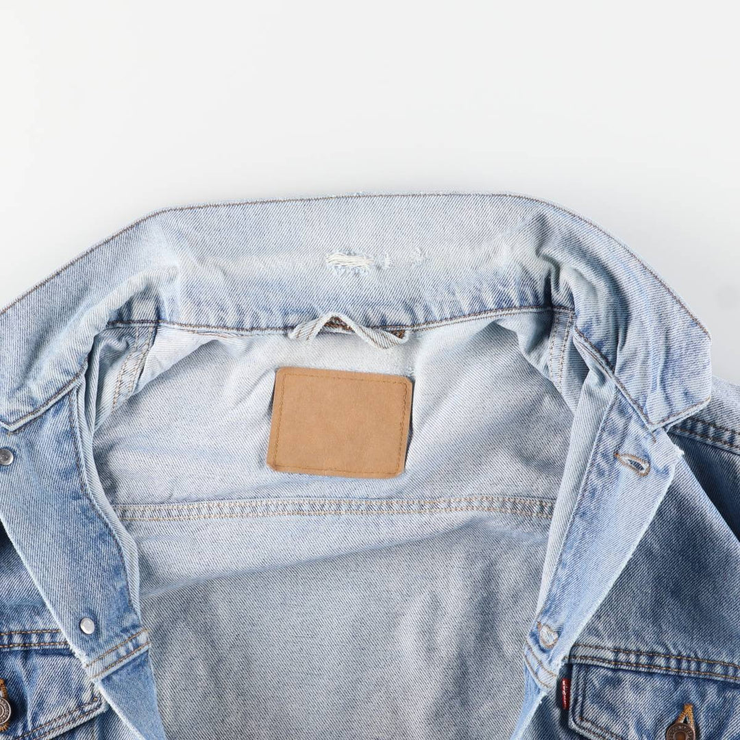 90'S Levi's 70507-0389 denim jacket, denim jacket, made in USA, men's XL size, vintage cotton blue type Vintage Second Hand