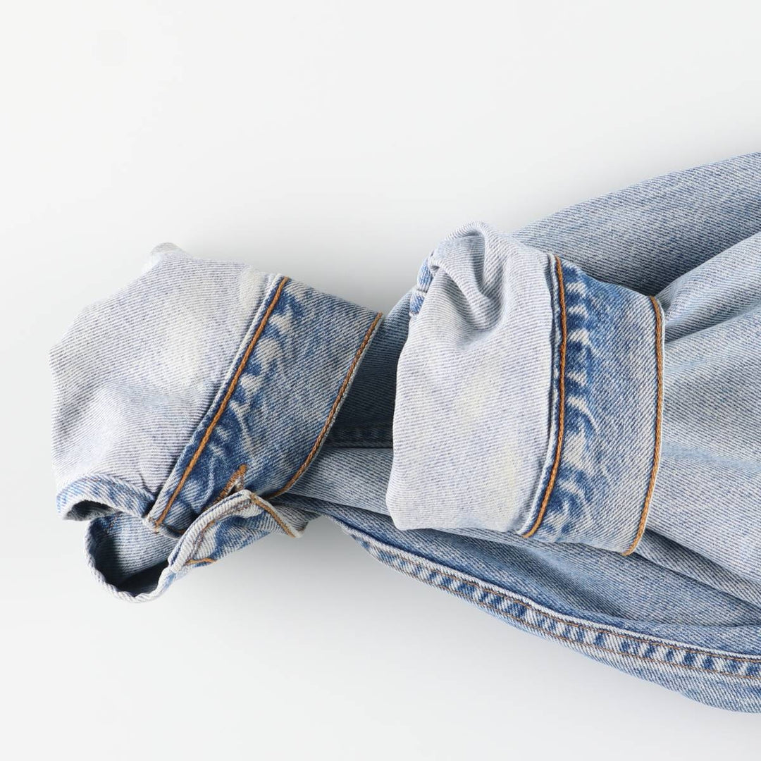 90'S Levi's 70507-0389 denim jacket, denim jacket, made in USA, men's XL size, vintage cotton blue type Vintage Second Hand