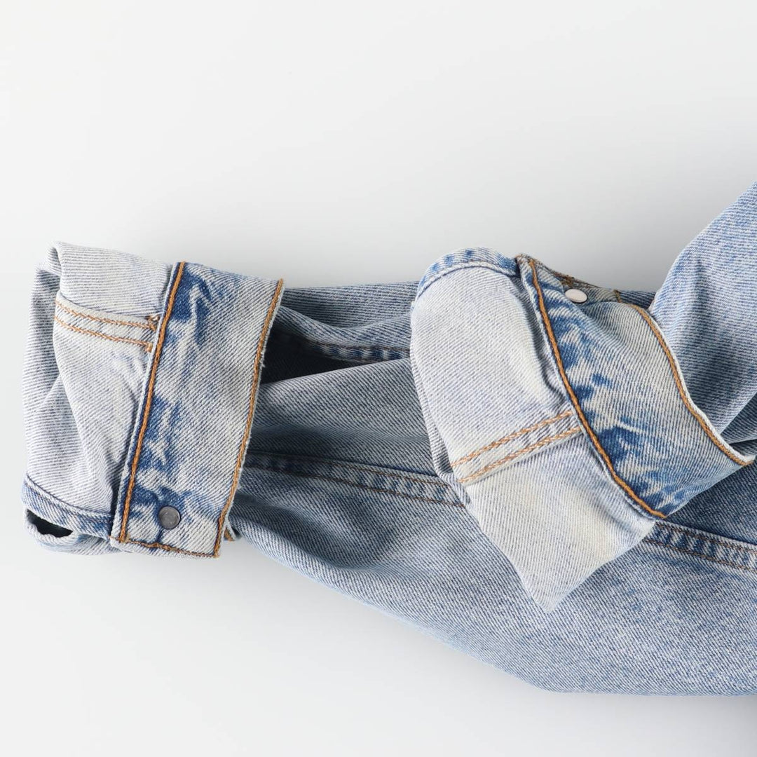 90'S Levi's 70507-0389 denim jacket, denim jacket, made in USA, men's XL size, vintage cotton blue type Vintage Second Hand