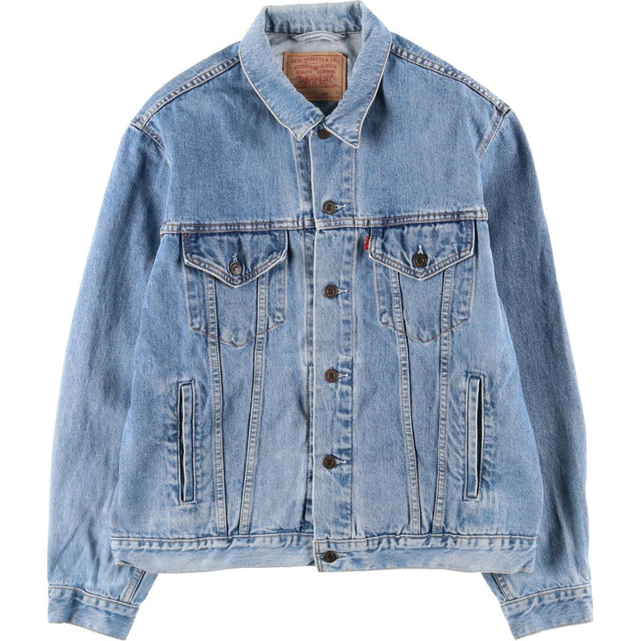 90'S Levi's 70503-0414 denim jacket, G-jacket, men's XL equivalent, vintage cotton blue type Vintage Second Hand