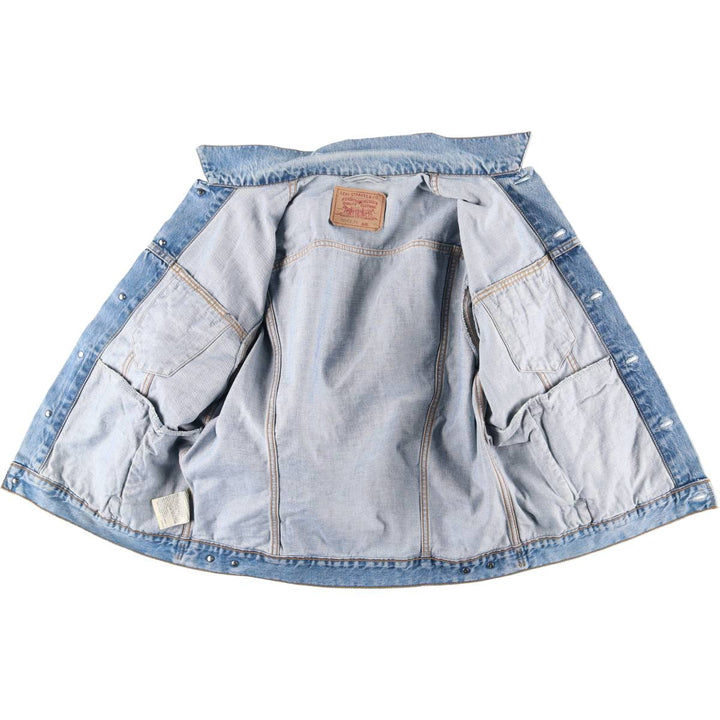 90'S Levi's 70503-0414 denim jacket, G-jacket, men's XL equivalent, vintage cotton blue type Vintage Second Hand