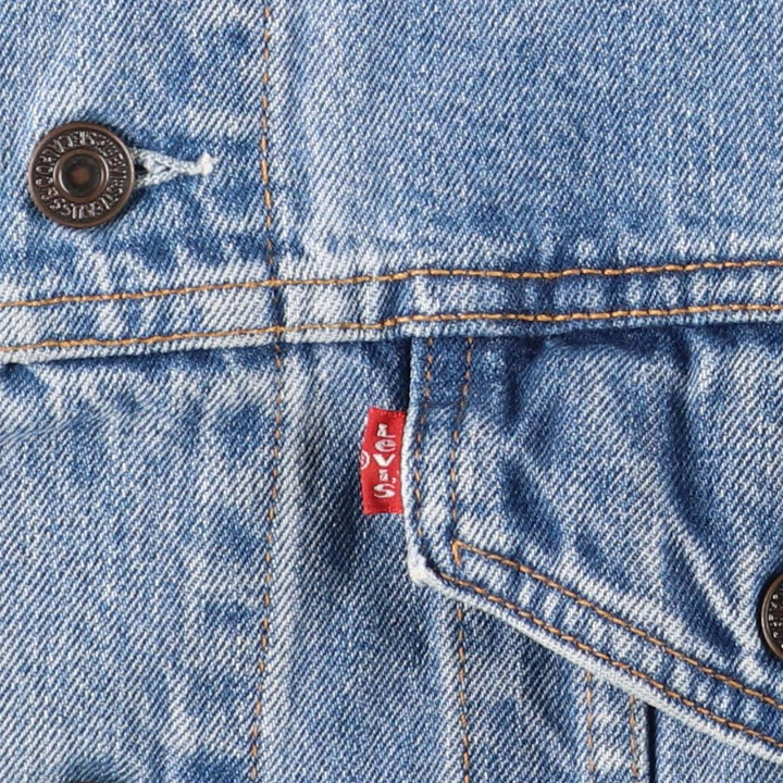 90'S Levi's 70503-0414 denim jacket, G-jacket, men's XL equivalent, vintage cotton blue type Vintage Second Hand