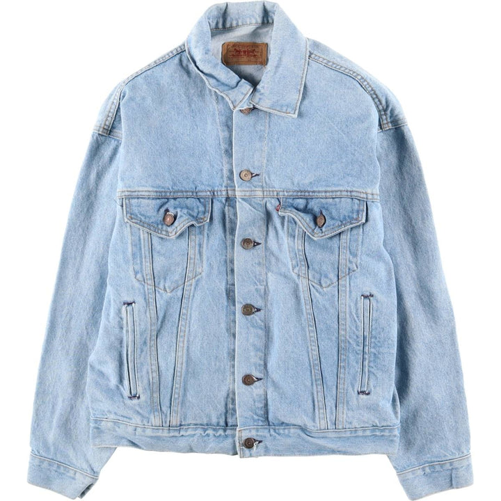 90'S Levi's 70507-0214 denim jacket, denim jacket, made in USA, men's size M, vintage cotton blue type Vintage Second Hand