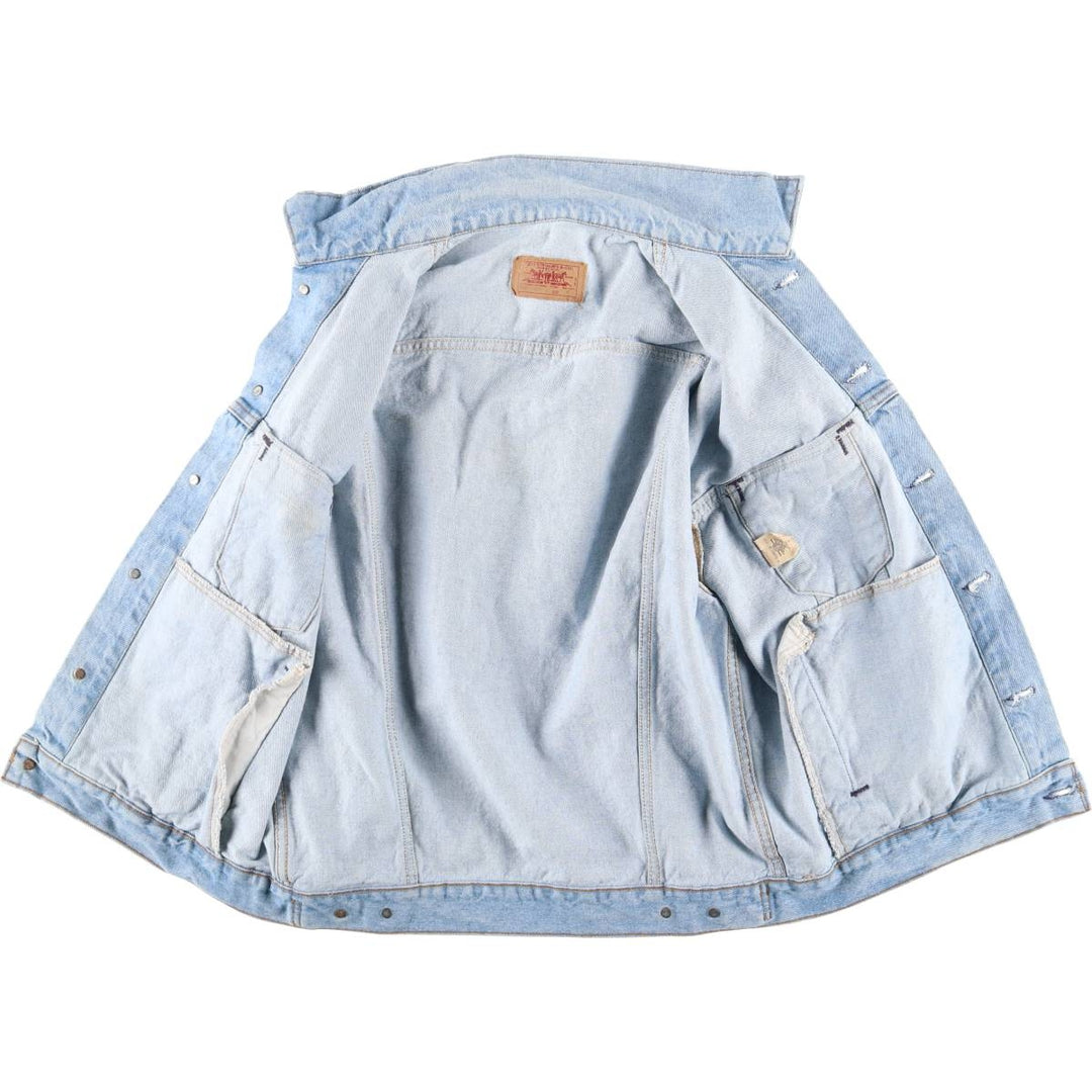 90'S Levi's 70507-0214 denim jacket, denim jacket, made in USA, men's size M, vintage cotton blue type Vintage Second Hand