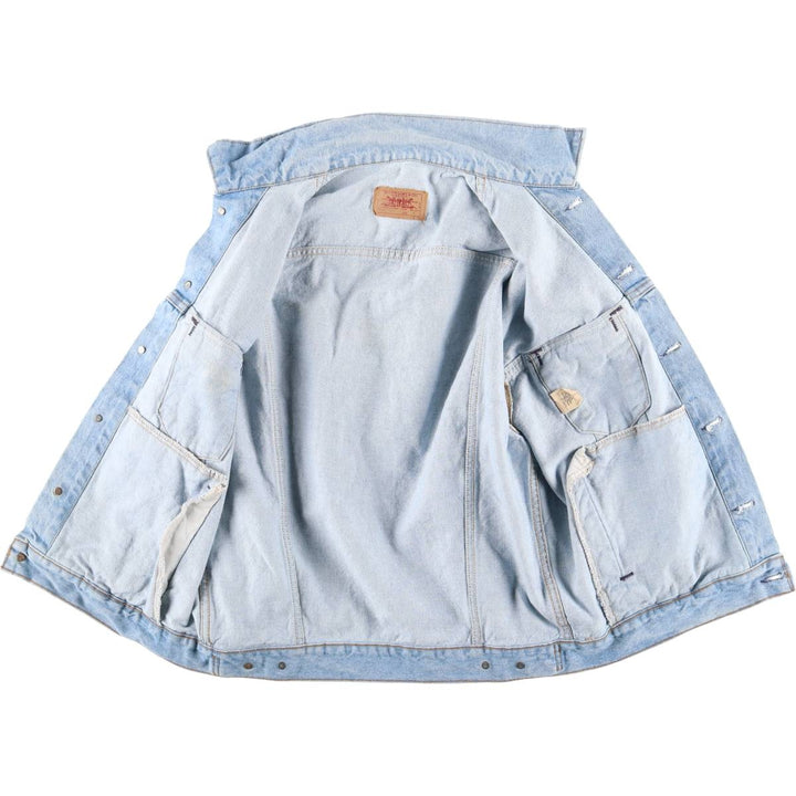 90'S Levi's 70507-0214 denim jacket, denim jacket, made in USA, men's size M, vintage cotton blue type Vintage Second Hand