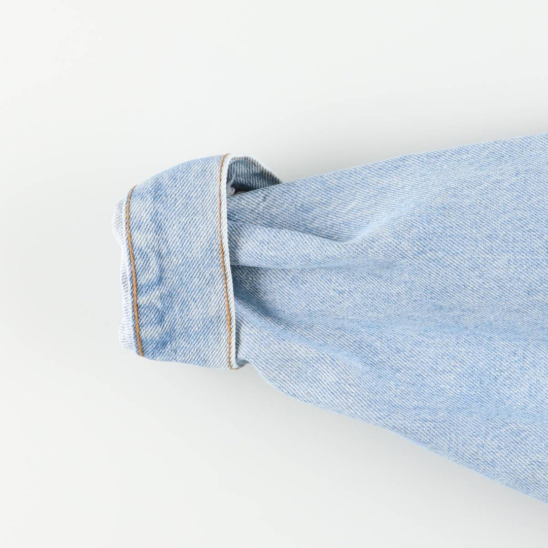 90'S Levi's 70507-0214 denim jacket, denim jacket, made in USA, men's size M, vintage cotton blue type Vintage Second Hand