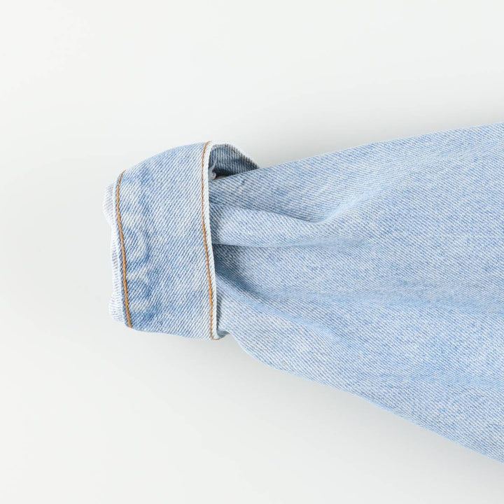 90'S Levi's 70507-0214 denim jacket, denim jacket, made in USA, men's size M, vintage cotton blue type Vintage Second Hand