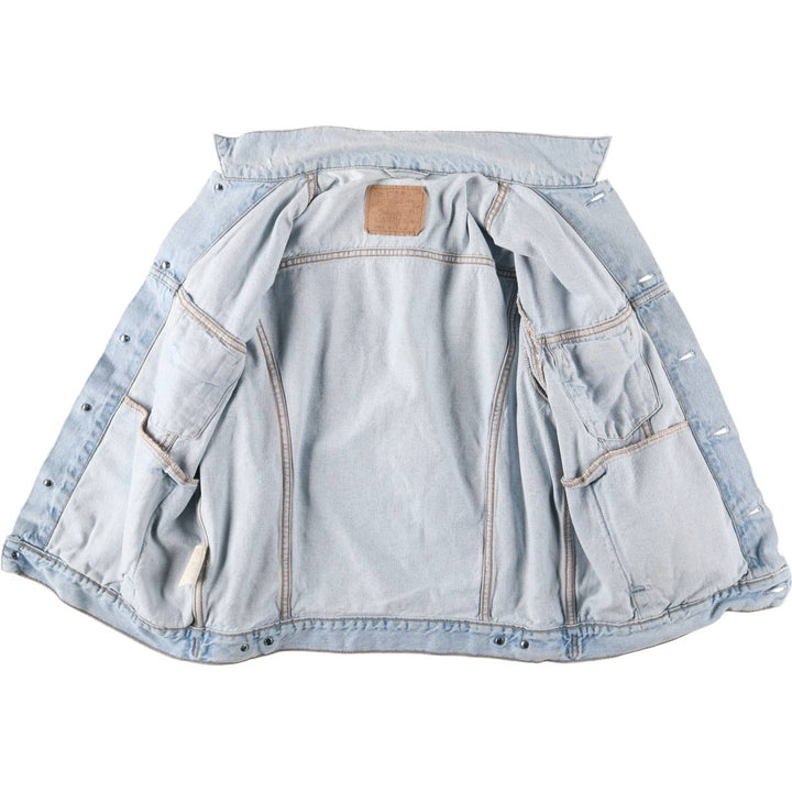 90'S Levi's 70503-0213 Denim Jacket, Men's Size L, Vintage cotton blue type Vintage Second Hand