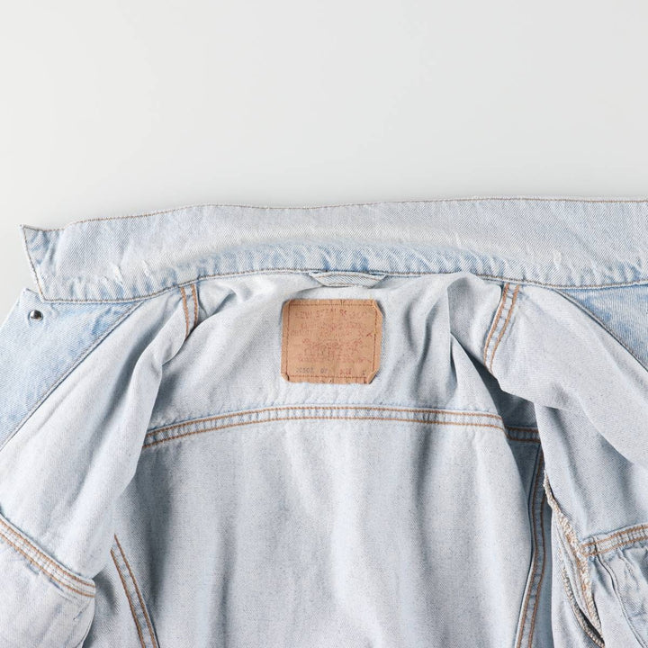 90'S Levi's 70503-0213 Denim Jacket, Men's Size L, Vintage cotton blue type Vintage Second Hand