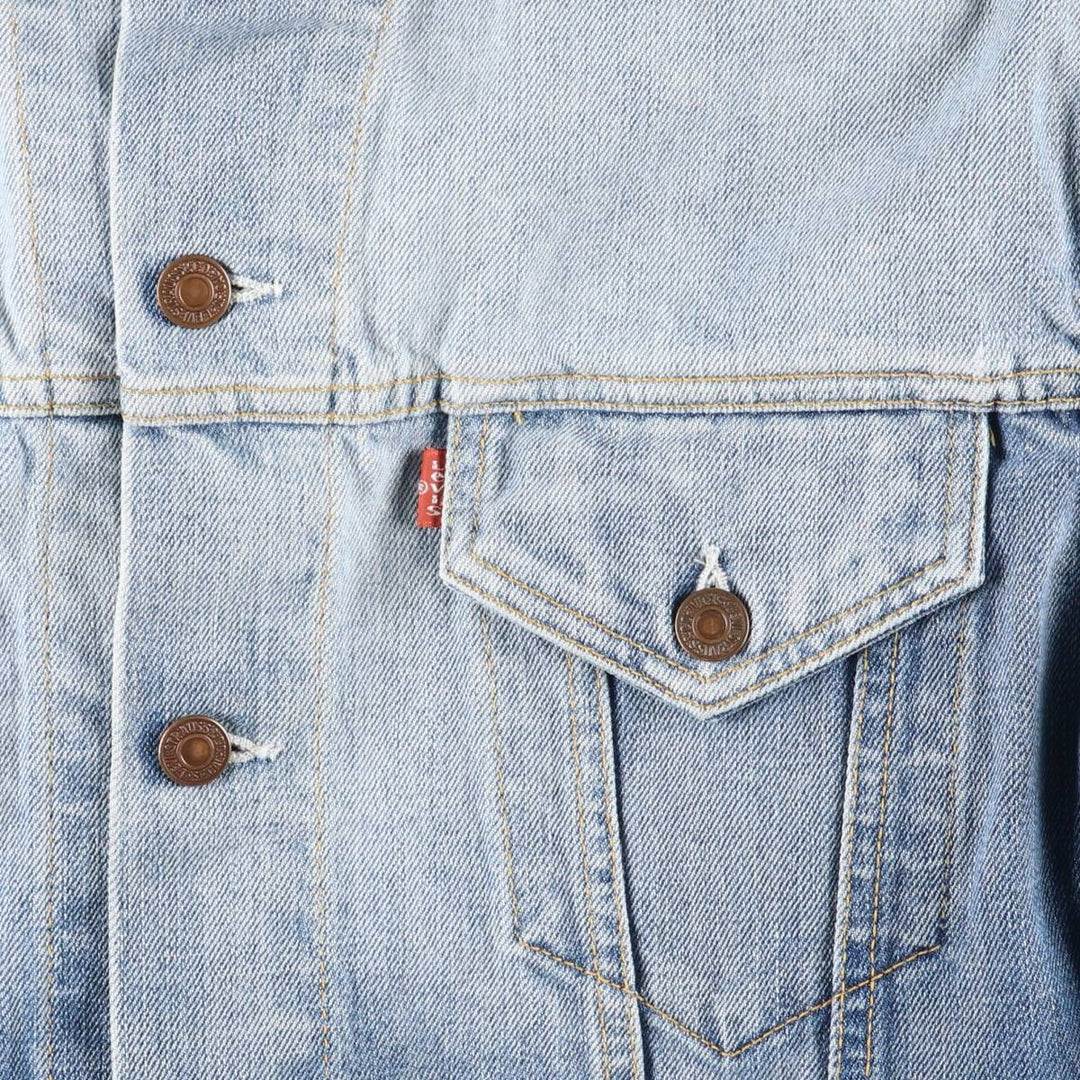 2000'S Levi's 70500-0487 Euro Model Denim Jacket, Men's Size XL cotton blue type Vintage Second Hand