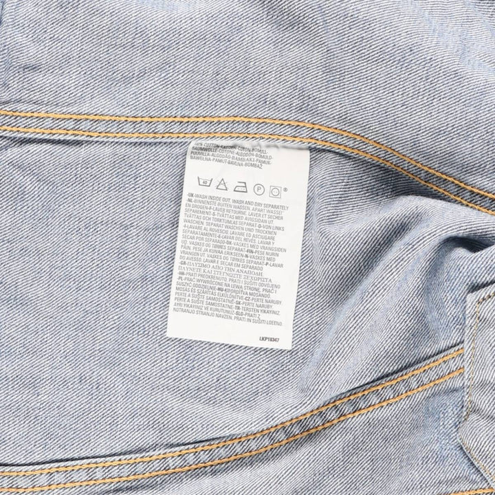 2000'S Levi's 70500-0487 Euro Model Denim Jacket, Men's Size XL cotton blue type Vintage Second Hand